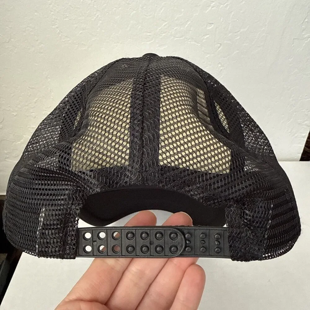 Hat Youth Black White Foam Front Mesh Back Snapback Trucker Cap